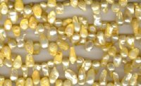 FWP 16inch Strand of 6-8x12mm Side Drilled Flat Yellow Pearls